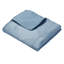 Jeté bleu en velours réversible Green Vel Home Fashions Riviera - 50 po x 60 po, face en velours hollandais, couverture superposée pour canapé ou lit-1775759625