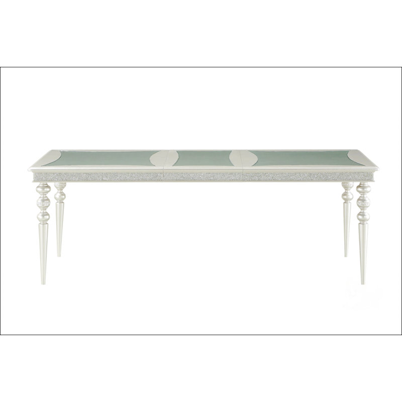 Platinum Finish Dining Table
