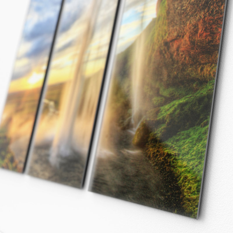 3 Piece No Frame Painting on Glass