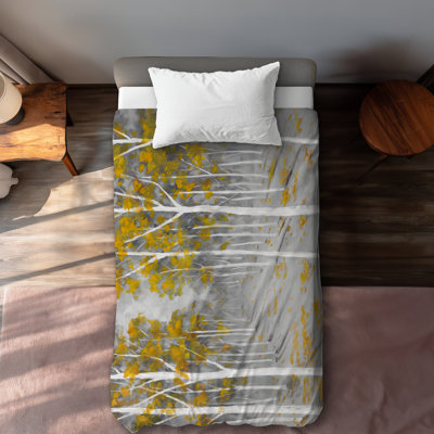 Birch Forest Contemporary Trees Duvet Cover | Home Decor
