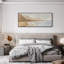 Très grand art mural imprimé sur toile - Paysage de plage abstrait Coean Seaside Coastal-117800238