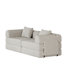 Canapé-lit convertible avec poches et coussins de rangement latéraux, idéal pour les salons, les chambres à coucher et les bureaux, confortable et pliable-1249266090
