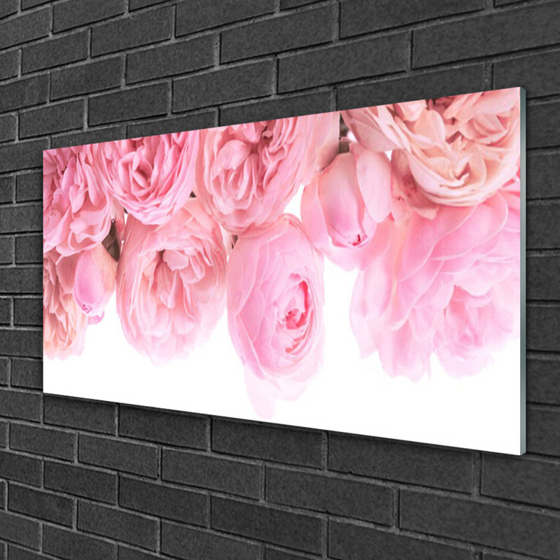Roses - No Frame Print on Glass
