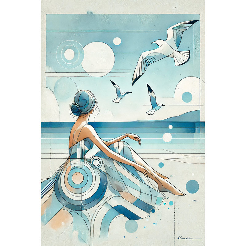 Art mural sur toile Reflection Coastal Moment, H 40 po x l 30 po x P 1,5 po