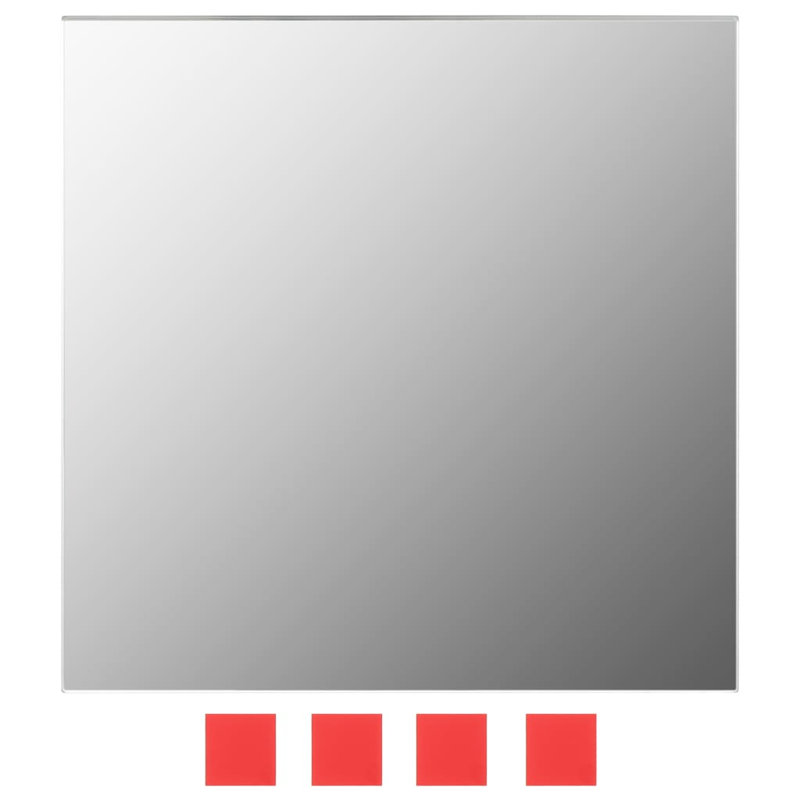 Ensemble de 7 petites incrustations en verre transparent pour miroir