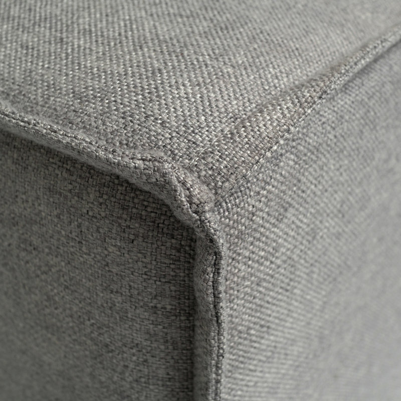 Canapé modulaire avec repose-pieds 5 pièces Bridgetown, gris