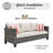 Cracraft Wicker 7 - Person Patio Conversation Set with Cushions-873089563