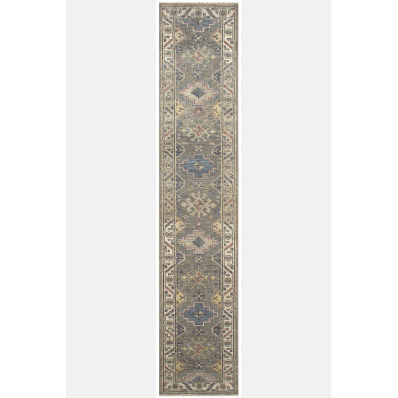 Oriental Area Rug in Gray