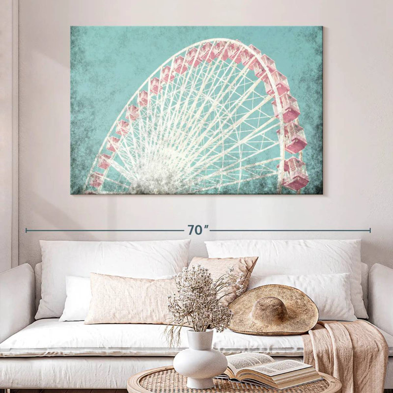 Grande roue corail Kerner, H 34 po x l 51 po