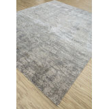 Contemporary One-of-a-Kind Rectangle 5'8" X 8' Hand Knotted Area Rug