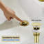 Luxury Modern Widespread Bathroom Faucet - 2-Handle 3-Hole Design With Brushed Gold Finish