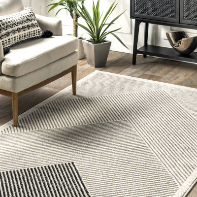 Modern Mountain Striped Area Rug