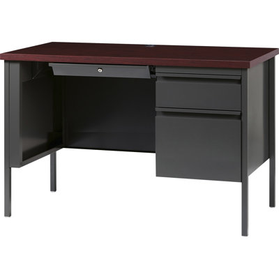 Bureau double caisson en acajou Pabel Series