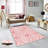 Stylish Woven Carpet, 5.6 x 7.5 Feet, 100% Polyester, 0.3 in Pile Height | Antibacterial, Non-Slip PVC Felt Dot Underside, Machine Washable | 3D Digital Printing, Durable & Easy to Maintain - Perfect for Any Room-1335066175