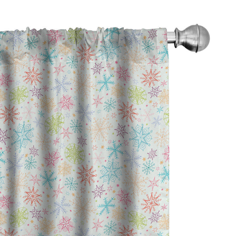Alexy Semi-Sheer Rod Pocket Curtain Panels, 28" x 63"