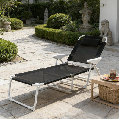 Chaise longue d'extérieur pliante
