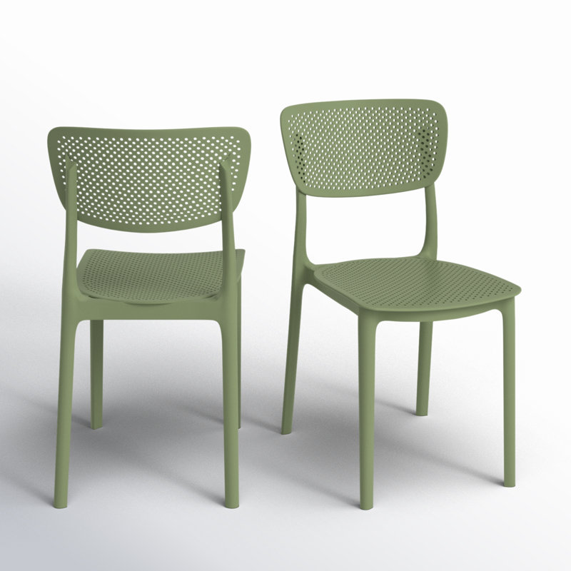 Chaise d'appoint de salle à manger Farrah, Vert olive