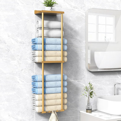 bathroom towel rack