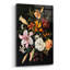 Art mural en verre Fleurs en fond noir 1 'par Momart-1843924933