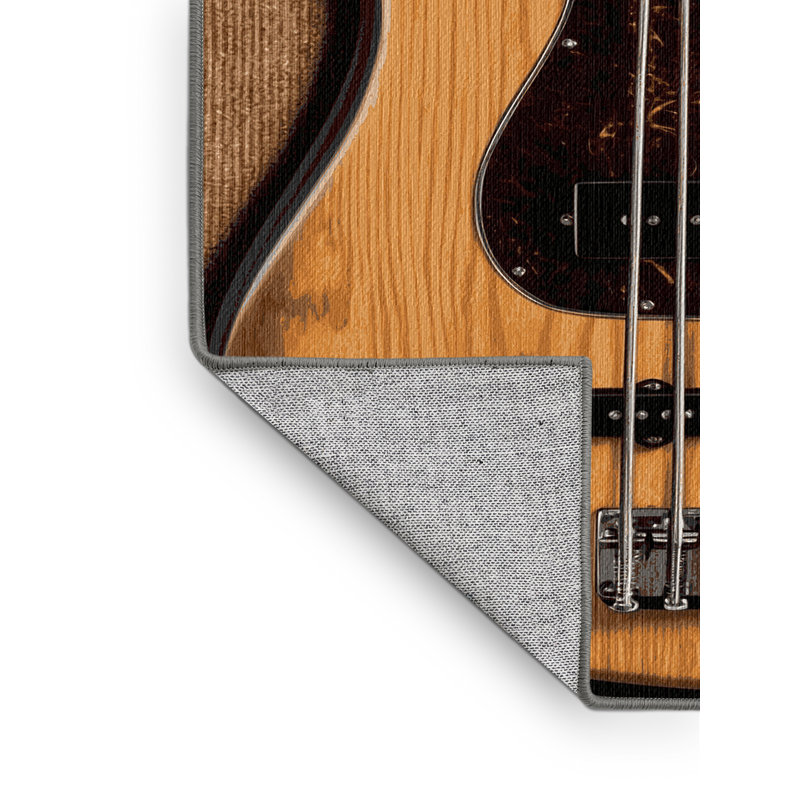  Tapis lavable pour guitare basse, Rectangulaire 8 pi x 10 pi