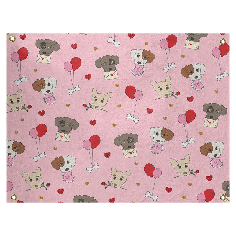 Tapisserie murale en polyester de hol st day, H 1 po x l 80 po x P 59 po, Rose / rouge / brun foncé