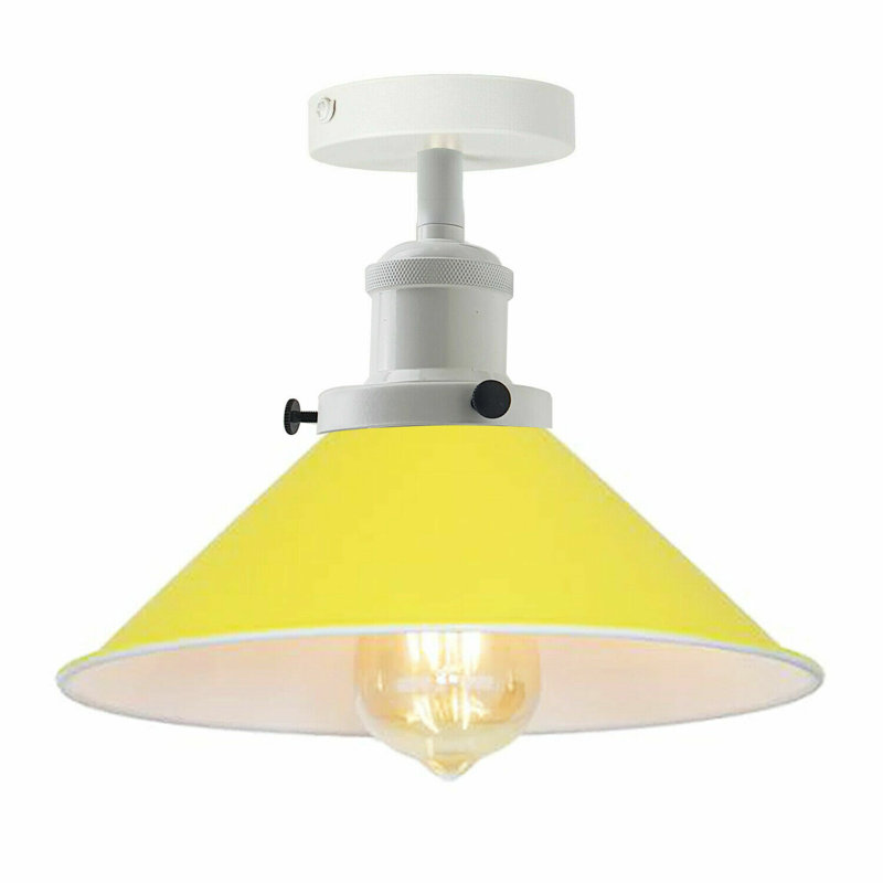 Semi Flush Mount, Yellow
