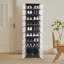 Armoire à chaussures pliante rectangulaire à 9 niveaux avec roulettes-922529258