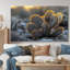 Cactus lumineux jaune et gris - Cactus floral-1981416373-2018674879