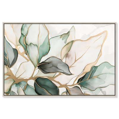 Toile dorée veinée dorée II par Art Remedy