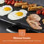 Geepas 23.5cm W x 70cm D Portable Single Burner Flat Top Electric Grill