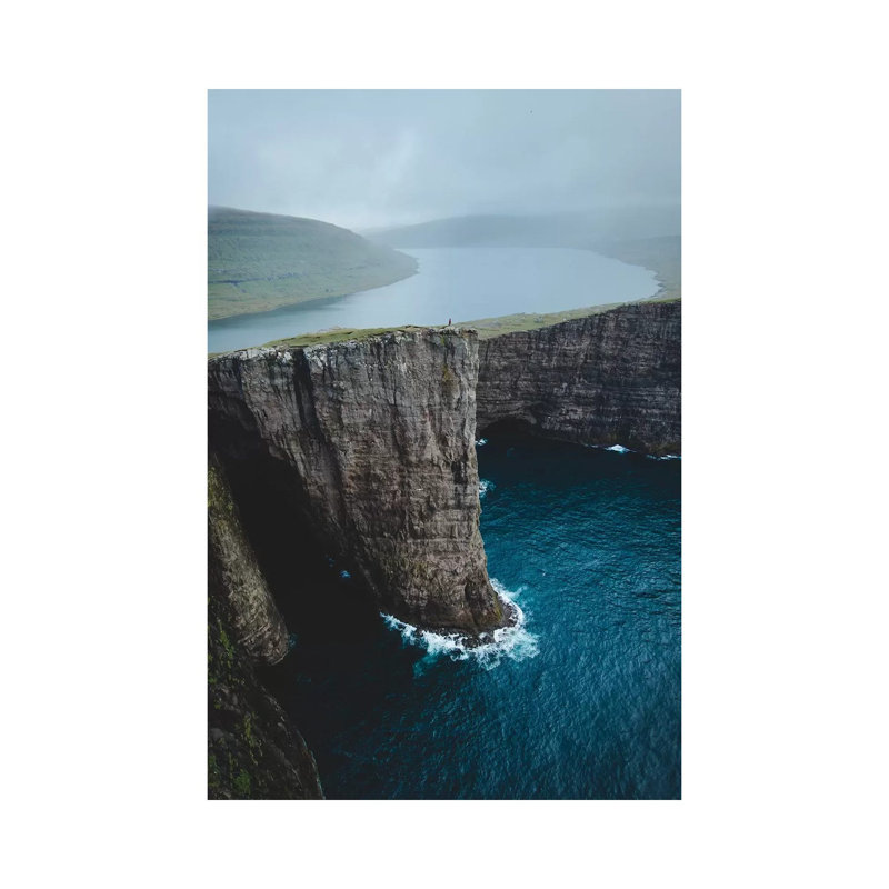 Slave Cliffs, Faroe Islands by Steffen Fossbakk - Wrapped Canvas Print, 101.6 cm H x 66.04 cm W x 1.91 cm D