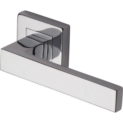 Heritage Door Handle Lever Latch on Square Rose Delta Sq Design