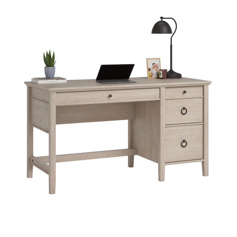 Bureau en bois avec grand bureau, brun