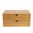 Bamboo Desk Organizer Tabletop Storage Box with 2 Drawers