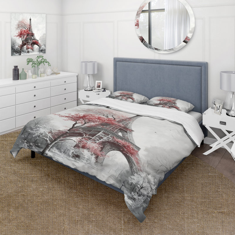 Ensemble de housse de couette en microfibre / polyester Fall Scenery In The City III