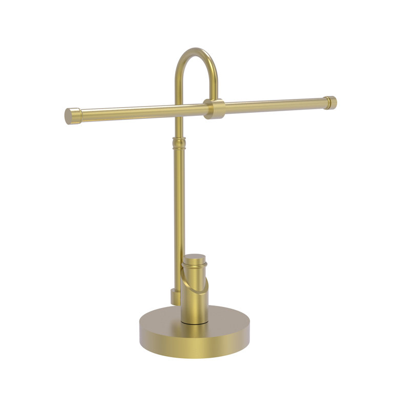 Marnell Countertop Towel Stand, Satin Brass