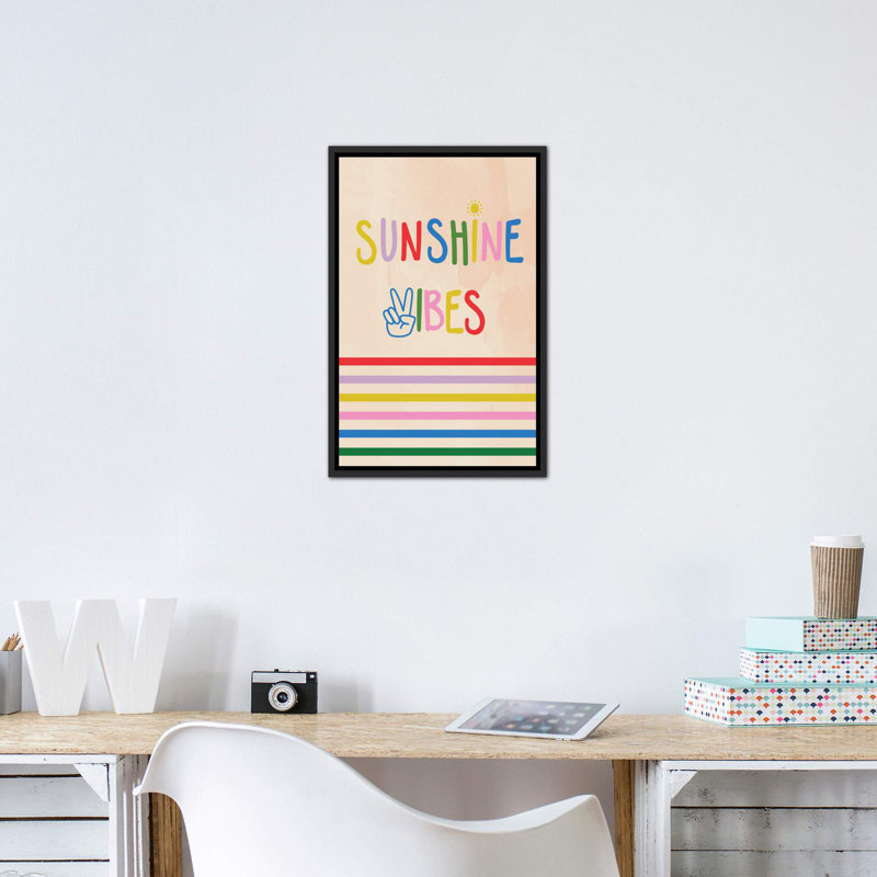 «Day Dreaming V» par Caroline Alfreds - impression d'art graphique, H 26 po x l 18 po x 1,5 po, Toile avec cadre noir patiné