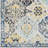 Hillsby Machine Woven Oriental Blue/Yellow/Gray Area Rug-687680453