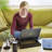 Uncaged Ergonomics CD4 Laptop Stand Desk Converter - Adjustable Sit-Stand Laptop Riser with Mouse Pad