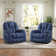 41'' Oversized Power Lift Chair - Heated Massage Electric Recliner with Super Soft Padding Set of 2