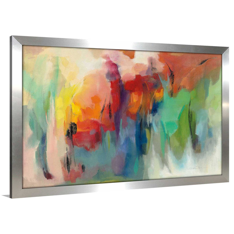 March Rainbow - Peinture, Impression encadrée, H 27,5 po x l 39,5 po, Argent