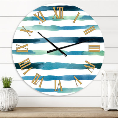 Aquatic Verticals Wall Clock