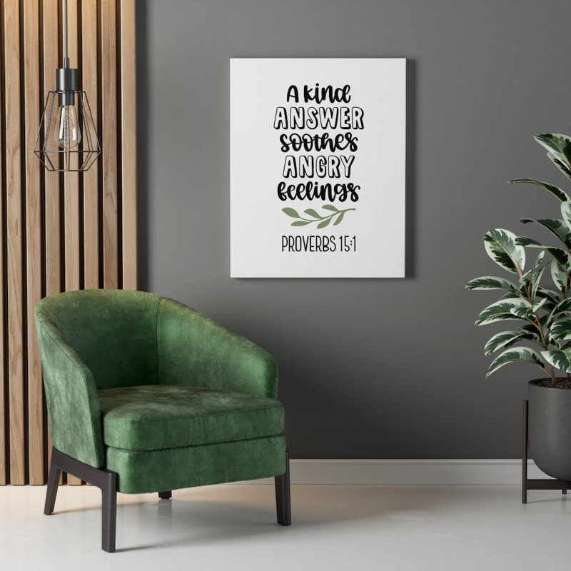 Kind Answer - Wrapped Canvas Print, 61cm H x 46cm W