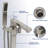 Tub Faucet Brushed Nickel, High - Quality Copper Core, Precision Ceramic Valves, 360° Rotating Splash Faucet, Diy Floor Installation Mounted Filler With Nickel Finish, Lead Copper, Smooth Dual-118819303