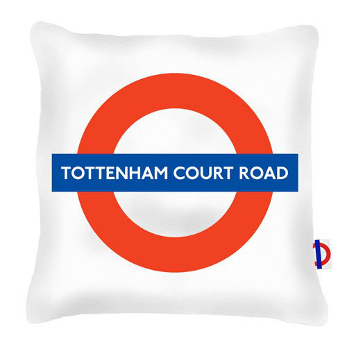 Tottenham Court Road Tube Station London Transport Cushion