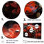 «Red Floral Ladybug Metamorphosis» sur impression sur toile-635245389-635245388