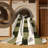 Machine Washable Checkered Beige Area Rug-1762498224