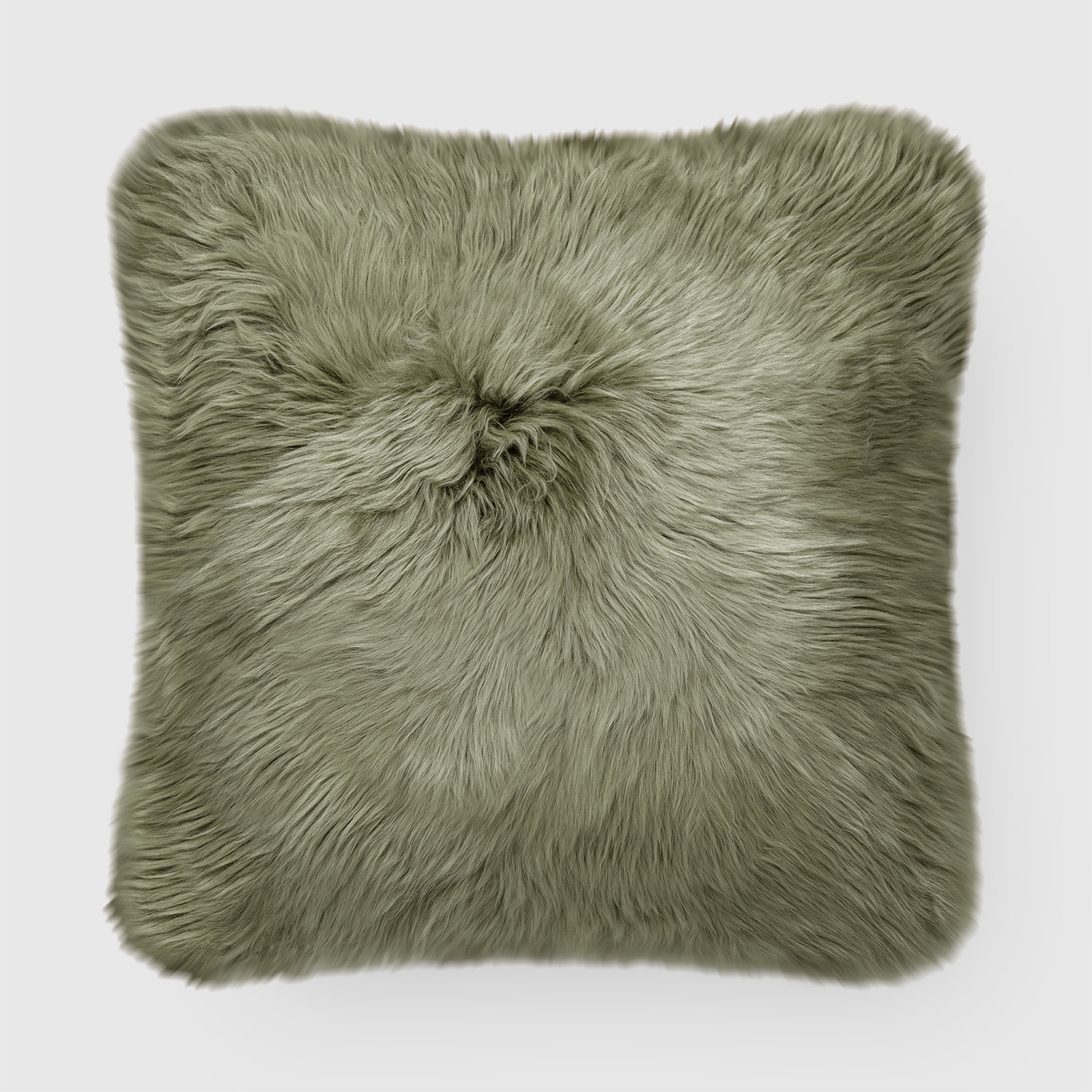 Fieldman Leather Throw Pillow, Sage Green