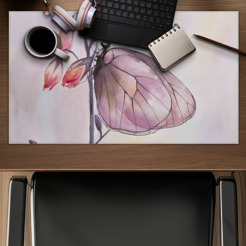 Delicate butterfly - 14.00"x24.25" Desk mat