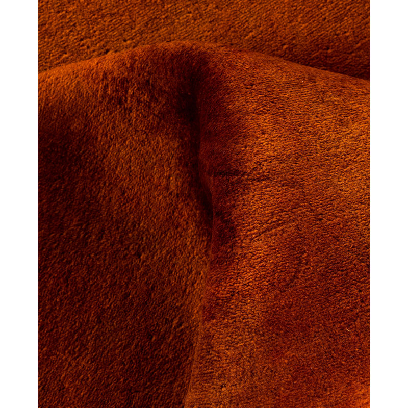 Tapis orange en laine 10 pi 0 po x 13 pi 8 po Huckaby